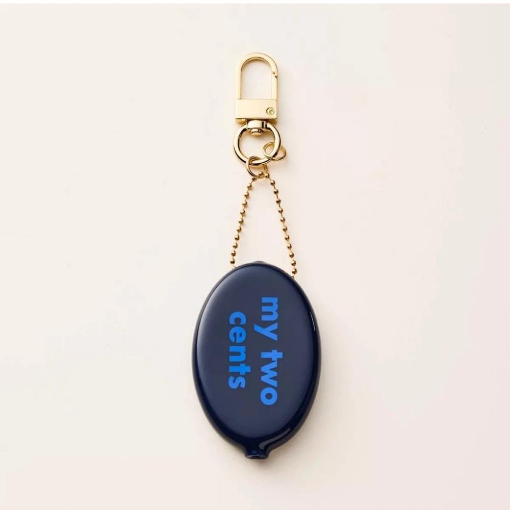 Kate Spade X Target Dark Blue Coin Purse with Gold Clip NWT